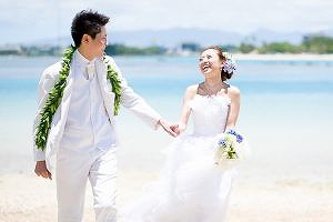 ハワイビーチフォト・新郎新婦/前撮後撮03